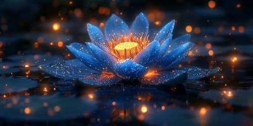 Lotus Malen Nach Zahlen Erwachsene,Lotusblatt Malen Nach Zahlen Kinder AnfäNger DIY Handgemalt öLgemäLde Kit, Acrylfarben mit 3 Set Pinseln für Home Wanddeko Wohnzimmer, Geschenke30X60CM (Ungerahmt) von Dxoaoocc