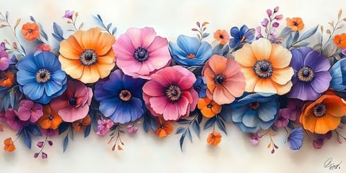 Malen Nach Zahlen Erwachsene Groß 20X40CM Rahmenlos, für Nger Und Kinder im Alter von 8–12 Jahren Malen Nach Zahlen DIY Ölgemälde Set mit Pinseln Acrylpigment Leinwand ideal zur Heimdekoration, Blume Malen Nach Zahlen Erwachsene Groß 20X40CM Rahmenlos, für Nger Und Kinder im Alter von 8–12 Jahren Malen Nach Zahlen DIY Ölgemälde Set mit Pinseln Acrylpigment Leinwand ideal zur Heimdekoration, Blume von Dxoaoocc