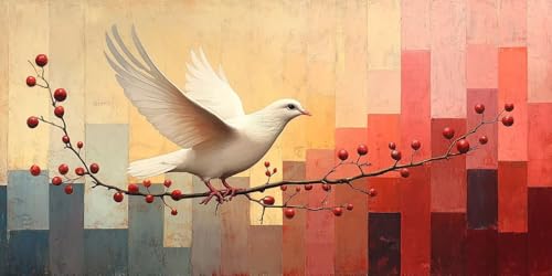 Weiße Taube Malen Nach Zahlen Erwachsene,Anlage Malen Nach Zahlen Kinder AnfäNger DIY Handgemalt öLgemäLde Kit, Acrylfarben mit 3 Set Pinseln für Home Wanddeko Wohnzimmer, Geschenke80X160CM Ungerahmt Weiße Taube Malen Nach Zahlen Erwachsene,Anlage Malen Nach Zahlen Kinder AnfäNger DIY Handgemalt öLgemäLde Kit, Acrylfarben mit 3 Set Pinseln für Home Wanddeko Wohnzimmer, Geschenke80X160CM Ungerahmt von Dxoaoocc