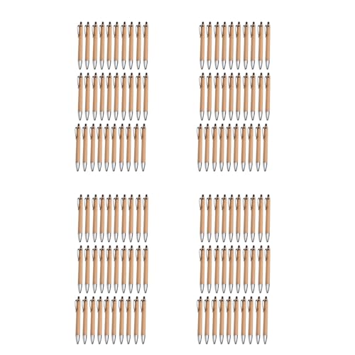 Dxoniislh Kugelschreiber-Set, Mengen aus Bambusholz, Schreibgerät (120er-Set) von Dxoniislh