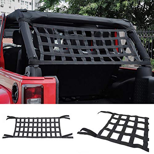Dyda6 Gepäcknetz aus Netzstoff, elastisch, für Auto, Dach, Hängematte, Bettnetz, wasserdicht, für Jeep Wrangler YJ TJ JK JKU JL JLU, robustes Oxford-Gewebe Dyda6 Gepäcknetz aus Netzstoff, elastisch, für Auto, Dach, Hängematte, Bettnetz, wasserdicht, für Jeep Wrangler YJ TJ JK JKU JL JLU, robustes Oxford-Gewebe von Modonghua
