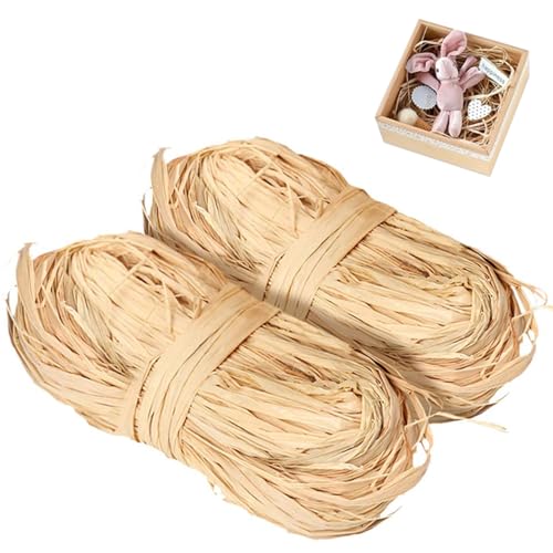 Raffiabast,2 Stück Naturbast,Füllmaterial Geschenk,zum Basteln Dekoration,DIY Weben,Garten,Hochzeit,Blumenstrauß,Geschenkbox Füllmaterial Raffiabast,2 Stück Naturbast,Füllmaterial Geschenk,zum Basteln Dekoration,DIY Weben,Garten,Hochzeit,Blumenstrauß,Geschenkbox Füllmaterial von Dyiouxin