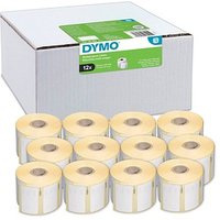 DYMO Endlosetikettenrollen für Etikettendrucker S0722540 weiß, 57,0 x 32,0 mm, 12 x 1000 Etiketten von Dymo