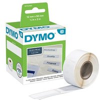 DYMO Endlosetikettenrolle für Etikettendrucker S0722460 weiß, 12,0 x 50,0 mm, 1 x 220 Etiketten von Dymo