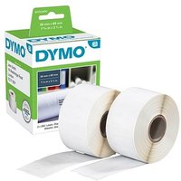 DYMO Endlosetikettenrollen für Etikettendrucker S0722400 weiß, 89,0 x 36,0 mm, 2 x 260 Etiketten von Dymo
