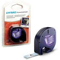 DYMO Schriftband LetraTag 16951 S0721530, 12 mm schwarz auf transparent von Dymo