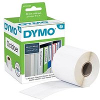 DYMO Endlosetikettenrolle für Etikettendrucker S0722480 weiß, 59,0 x 190,0 mm, 1 x 110 Etiketten von Dymo