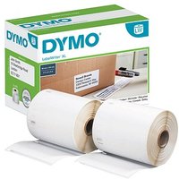 DYMO Endlosetikettenrollen für Etikettendrucker S0947420 weiß, 102,0 x 59,0 mm, 2 x 575 Etiketten von Dymo