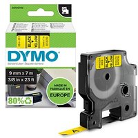 DYMO Schriftband D1 40918 S0720730, 9 mm schwarz auf gelb von Dymo