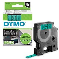 DYMO Schriftband D1 40919 S0720740, 9 mm schwarz auf grün von Dymo