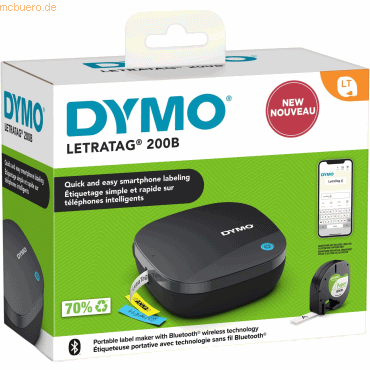 Dymo Beschriftungsgerät LetraTag LT-200B Bluetooth grau von Dymo