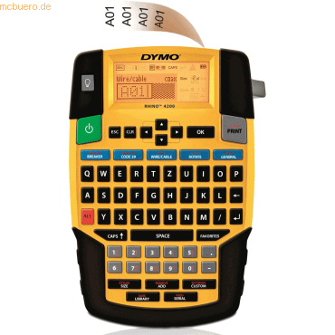 Dymo Beschriftungsgerät Rhino 4200 Thermo Transferdrucker Etiketten 6/ von Dymo