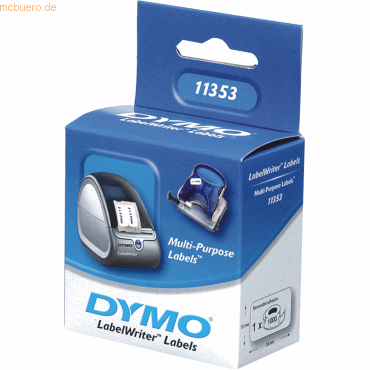 Dymo Etiketten Dymo 24x12mm weiß VE=1000 Stück Dymo Etiketten Dymo 24x12mm weiß VE=1000 Stück von Dymo