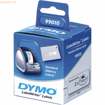 Dymo Etiketten für Dymo LabelWriter 89x28mm VE=130 Stück von Dymo
