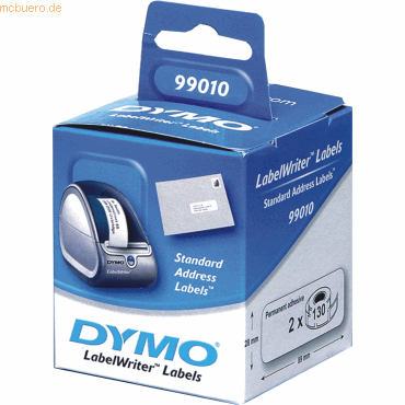 Dymo Etiketten für Dymo LabelWriter 89x28mm VE=130 Stück Dymo Etiketten für Dymo LabelWriter 89x28mm VE=130 Stück von Dymo