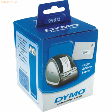 Dymo Etiketten für Dymo LabelWriter 89x36mm weiß VE=260 Stück von Dymo