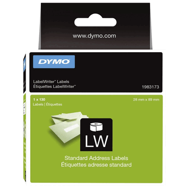 Dymo LabelWriter Etikettenrolle - Standardetiketten 28 x 89 mm weiß. von Dymo