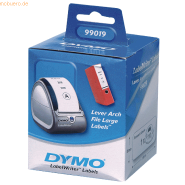 Dymo LabelWriter Ordneretiketten breit weiß VE=110 Stück von Dymo