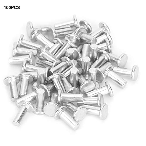 Dyocoag 100pcs GB867 M4 Flat Head Aluminium Nieten Feststoffstruktur für die mechanische Festigkeitsbaugruppe (M4*16) von Dyocoag
