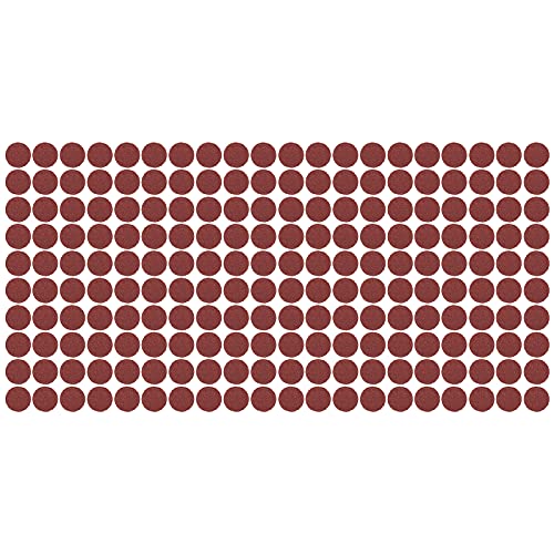 Dyocoag 200pcs Scheibe Rot Sandpapier 1 Zoll 25 mm Rückenverschmutzung Wärmeschutz Schleifwerkzeuge Auto Polishing Kit (60#) von Dyocoag