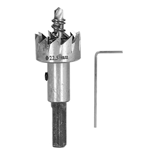 Dyocoag HSS-Bohrer-Bit-Loch-Säge Effizienter Holzbearbeitungsschneider Hochgeschwindigkeitsstahl für Metall 22,5 mm von Dyocoag