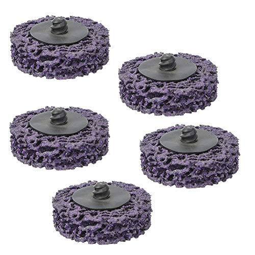 Dyocoag Poly Strip Scheibenscheibenfarbe 50 mm 2 -Zoll -Schleifrad 5pcs (2 Zoll blau) (2 Zoll lila) von Dyocoag