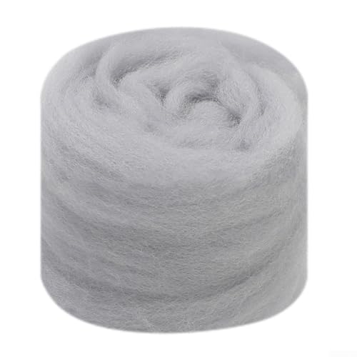 DIY mit 10 g Wollfaser zum Nadelfilzen, verbessern Sie Ihr Bastelerlebnis mit strukturierter Wolle (37#) von DystopiaWorld