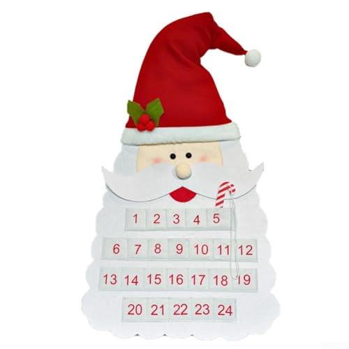Skurriler Adventskalender aus Filz zum Aufhängen an Türen oder Wänden (A) von DystopiaWorld