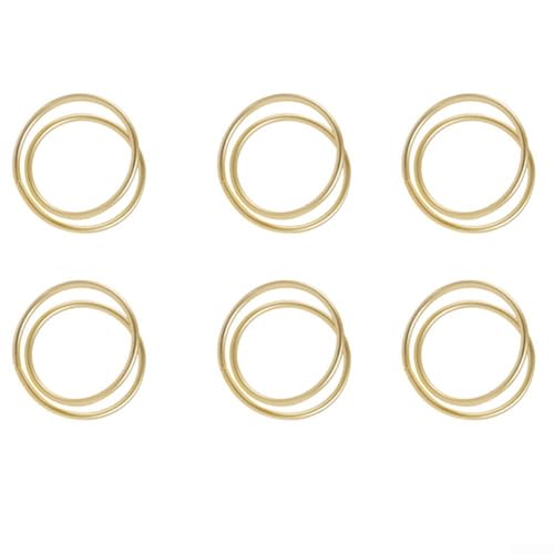 Trendige Metallserviette für Ringe für Veranstaltungsdekoration, geeignet für Hochzeiten und Dinnerpartys, stumpfes Goldfarben Trendige Metallserviette für Ringe für Veranstaltungsdekoration, geeignet für Hochzeiten und Dinnerpartys, stumpfes Goldfarben von DystopiaWorld