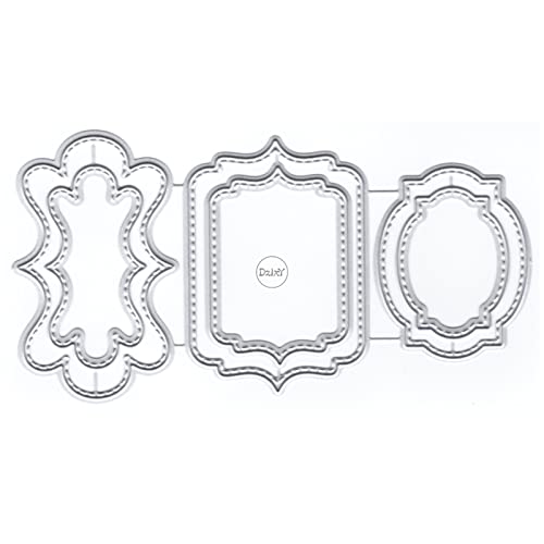 DzIxY Drei unregelmäßige Metall-Stanzformen für Kartenherstellung, Prägepapier, Stanzformen, Scrapbooking, Maschinen, Schablonen, Aufbewahrungstaschen, Zubehör DzIxY Drei unregelmäßige Metall-Stanzformen für Kartenherstellung, Prägepapier, Stanzformen, Scrapbooking, Maschinen, Schablonen, Aufbewahrungstaschen, Zubehör von DzIxY