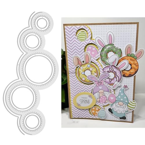 DzIxY Geometrische kreisförmige Metall-Stanzformen für Kartenherstellung, Prägepapier, Stanzform-Set, Scrapbook-Schablonen, Zubehör, Maschinenvorlagen DzIxY Geometrische kreisförmige Metall-Stanzformen für Kartenherstellung, Prägepapier, Stanzform-Set, Scrapbook-Schablonen, Zubehör, Maschinenvorlagen von DzIxY