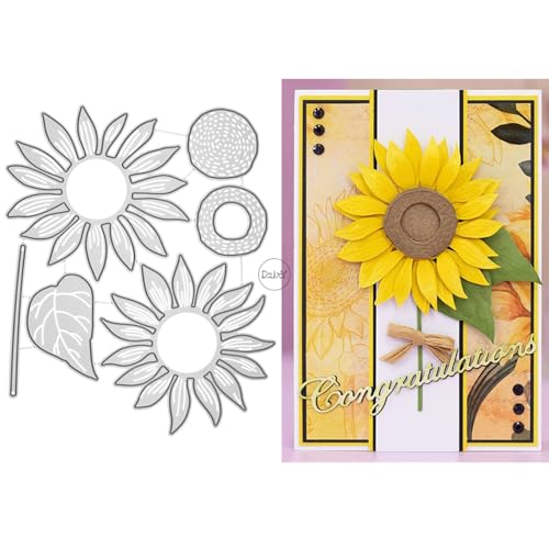 DzIxY Metall-Stanzformen für Kartenherstellung, Motiv: Patchwork, Sonnenblumen, Blumen, Prägepapier, Stanzform-Set, Scrapbook-Schablonen, Zubehör, Maschinenvorlagen DzIxY Metall-Stanzformen für Kartenherstellung, Motiv: Patchwork, Sonnenblumen, Blumen, Prägepapier, Stanzform-Set, Scrapbook-Schablonen, Zubehör, Maschinenvorlagen von DzIxY