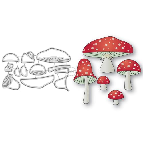 DzIxY Metall-Stanzformen für Kartenherstellung, Patchwork-Pilze, Prägepapier-Stanz-Set, Scrapbook-Schablonen, Zubehör, Maschinenvorlagen DzIxY Metall-Stanzformen für Kartenherstellung, Patchwork-Pilze, Prägepapier-Stanz-Set, Scrapbook-Schablonen, Zubehör, Maschinenvorlagen von DzIxY