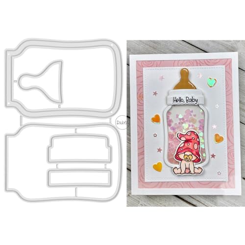 DzIxY Metall-Stanzformen für Patchwork-Babyfläschchen, für Kartenherstellung, Prägepapier, Stanzform-Set, Scrapbook-Schablonen, Zubehör, Maschinenvorlagen DzIxY Metall-Stanzformen für Patchwork-Babyfläschchen, für Kartenherstellung, Prägepapier, Stanzform-Set, Scrapbook-Schablonen, Zubehör, Maschinenvorlagen von DzIxY