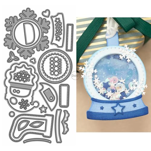 DzIxY Metall-Stanzformen für Patchwork-Weihnachten, Schneeflocken, Socken, für Kartenherstellung, Prägepapier, Stanzform-Set, Scrapbook-Schablonen, Zubehör, Maschinenvorlagen DzIxY Metall-Stanzformen für Patchwork-Weihnachten, Schneeflocken, Socken, für Kartenherstellung, Prägepapier, Stanzform-Set, Scrapbook-Schablonen, Zubehör, Maschinenvorlagen von DzIxY