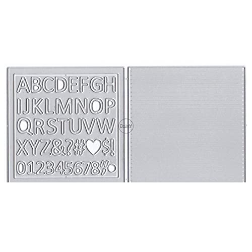 DzIxY Metall-Stanzformen mit englischen Buchstaben und Zahlen, für Kartenherstellung, Prägepapier, Stanzformen, Scrapbooking, Maschinen, Schablonen, Aufbewahrungstaschen, Zubehör DzIxY Metall-Stanzformen mit englischen Buchstaben und Zahlen, für Kartenherstellung, Prägepapier, Stanzformen, Scrapbooking, Maschinen, Schablonen, Aufbewahrungstaschen, Zubehör von DzIxY