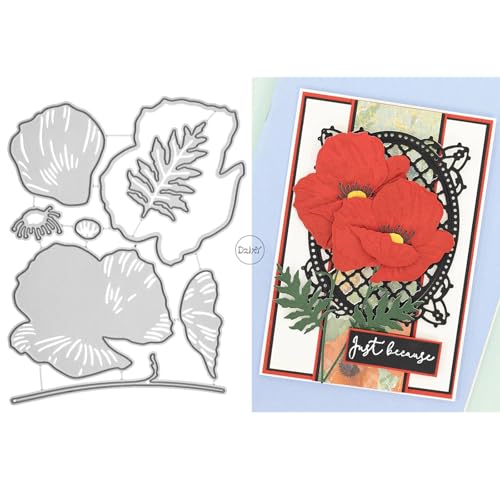 DzIxY Patchwork-Kirschblüten und Blumen, Metall-Stanzformen für Kartenherstellung, Prägepapier, Stanzform-Set, Scrapbook-Schablonen, Zubehör, Maschinenvorlagen DzIxY Patchwork-Kirschblüten und Blumen, Metall-Stanzformen für Kartenherstellung, Prägepapier, Stanzform-Set, Scrapbook-Schablonen, Zubehör, Maschinenvorlagen von DzIxY