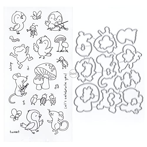 DzIxY Transparente Stempel und Metall-Stanzformen für Kartenherstellung, Scrapbooking, Papierbedarf, Dichtungen, Aufbewahrungstaschen DzIxY Transparente Stempel und Metall-Stanzformen für Kartenherstellung, Scrapbooking, Papierbedarf, Dichtungen, Aufbewahrungstaschen von DzIxY