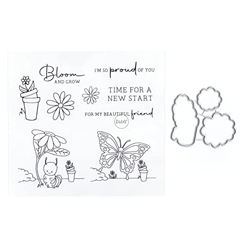 DzIxY Schmetterlings-Raupenwörter, transparente Stempel und Metall-Stanzformen, Sets für Kartenherstellung, Scrapbooking, Papierbedarf, Silikon-Dichtungen, Aufbewahrungstaschen DzIxY Schmetterlings-Raupenwörter, transparente Stempel und Metall-Stanzformen, Sets für Kartenherstellung, Scrapbooking, Papierbedarf, Silikon-Dichtungen, Aufbewahrungstaschen von DzIxY