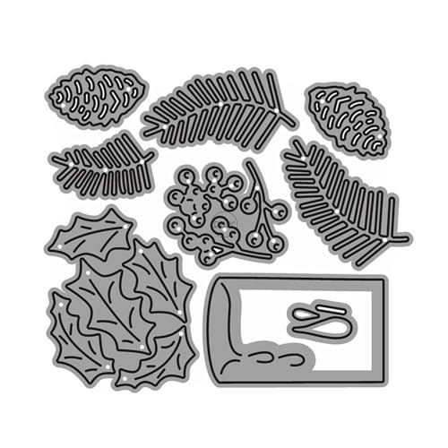 DzIxY Stanzformen für Weihnachtskerzen, Tannenzapfen, Metall, für Kartenherstellung, Prägepapier, Stanzformen, Scrapbooking, Maschinen, Schablonen, Aufbewahrungstaschen, Zubehör DzIxY Stanzformen für Weihnachtskerzen, Tannenzapfen, Metall, für Kartenherstellung, Prägepapier, Stanzformen, Scrapbooking, Maschinen, Schablonen, Aufbewahrungstaschen, Zubehör von DzIxY
