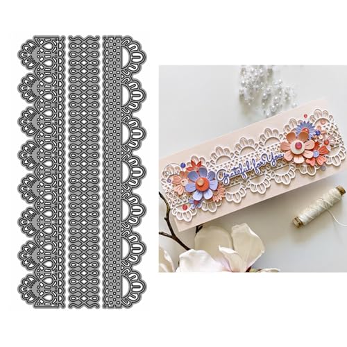 DzIxY Stanzschablonen aus Metall, Vintage-Stil, Blumenspitze, für Kartenherstellung, Prägepapier, Stanzformen, Scrapbooking, Schablonen, Zubehör, Maschinenvorlagen DzIxY Stanzschablonen aus Metall, Vintage-Stil, Blumenspitze, für Kartenherstellung, Prägepapier, Stanzformen, Scrapbooking, Schablonen, Zubehör, Maschinenvorlagen von DzIxY