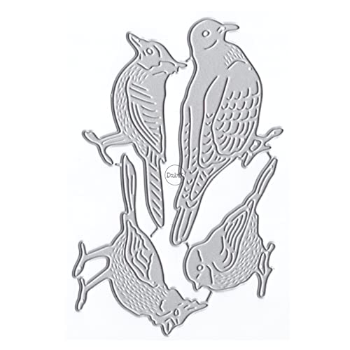 DzIxY Vogel-Speck-Metall-Stanzformen für Kartenherstellung, Prägepapier, Stanzformen, Sammelalbum, Maschinenschablonen, Aufbewahrungstaschen, Zubehör DzIxY Vogel-Speck-Metall-Stanzformen für Kartenherstellung, Prägepapier, Stanzformen, Sammelalbum, Maschinenschablonen, Aufbewahrungstaschen, Zubehör von DzIxY