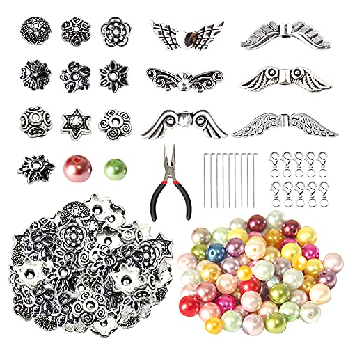 Dzsomt Engel Basteln Perlen Set 352 Stück Perlenengel Basteln Zubehör Spacer Perlenkappen Spacer Perlenkappen Engelsflügel Anhänger für Handmade DIY Engel Anhänger Selber Machen Dzsomt Engel Basteln Perlen Set 352 Stück Perlenengel Basteln Zubehör Spacer Perlenkappen Spacer Perlenkappen Engelsflügel Anhänger für Handmade DIY Engel Anhänger Selber Machen von Dzsomt