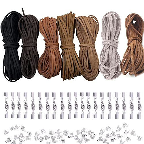 Dzsomt Lederbänder für Armbänder 7 Stück Lederband Kette Halskette Leder mit Karabinerverschluss Lederband Leder Schnur Faux Faden Lederschnur Schmuck Handwerk Lederriemen für DIY Armband Halskette Dzsomt Lederbänder für Armbänder 7 Stück Lederband Kette Halskette Leder mit Karabinerverschluss Lederband Leder Schnur Faux Faden Lederschnur Schmuck Handwerk Lederriemen für DIY Armband Halskette von Dzsomt