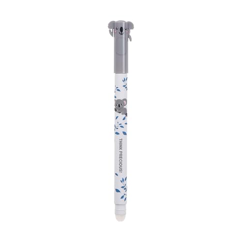 Dzythgr 0,5 mm Gel Eraser Pens Radierbarer Kugelschreiber Radierbaren Gelstiften Niedliche Gelstifte mit Kawaii-Muster, ideal für Schule, Büro & Notizen (Koala, Schwarz) von Dzythgr
