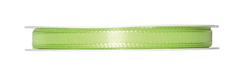 E+N Deko TAFT Taftband, Schleifenband, tropicgrün, 8mmx50m, Acetat Tropic-grün hell-grün frühlings-grün Hochzeit Heirat von E+N