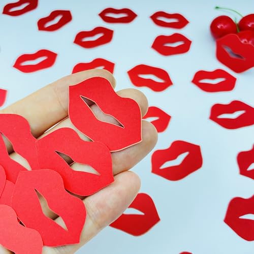 100 Stück rote Glitzerlippen Konfetti Valentinstag Hochzeit Jahrestag Party Tisch Papier Konfetti Dekoration für Valentinstag Junggesellinnenabschied Dekorationen 100 Stück rote Glitzerlippen Konfetti Valentinstag Hochzeit Jahrestag Party Tisch Papier Konfetti Dekoration für Valentinstag Junggesellinnenabschied Dekorationen von E-ASUM