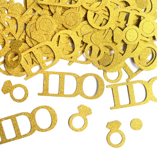 Gold Glitzer Hochzeit Tischkonfetti, Glitzer Papier Konfetti I DO Diamant Ring Punkte Konfetti Verlobung Dekorationen für Hochzeit Brautdusche Hochzeit Junggesellenabschied Gold Glitzer Hochzeit Tischkonfetti, Glitzer Papier Konfetti I DO Diamant Ring Punkte Konfetti Verlobung Dekorationen für Hochzeit Brautdusche Hochzeit Junggesellenabschied von E-ASUM