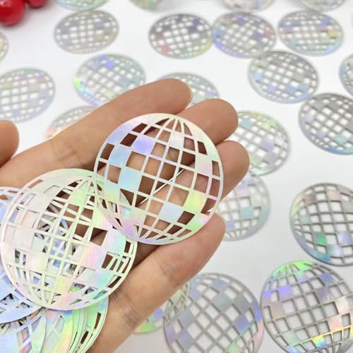 Laser-Disco-Papier-Konfetti, Disco-Themen-Party-Konfetti mit Stern für Junggesellinnenabschied, Tischdekoration, letzte Disco, 70er-, 80er-, 90er-Jahre-Party, Cowboy-Geburtstagsparty (Laser Laser-Disco-Papier-Konfetti, Disco-Themen-Party-Konfetti mit Stern für Junggesellinnenabschied, Tischdekoration, letzte Disco, 70er-, 80er-, 90er-Jahre-Party, Cowboy-Geburtstagsparty (Laser von E-ASUM