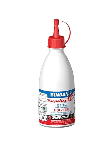 BINDAN-P Propellerleim® -das Original Holzleim Kunstharzleim inklusive Pinsel von E-Com24 (Propellerleim 280 gr.) von Bindulin